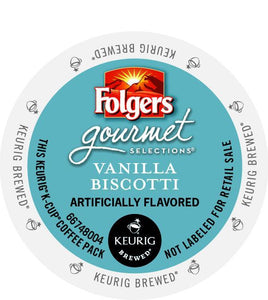 Folgers Vanilla Biscotti K-Cup® Pods 24ct Box