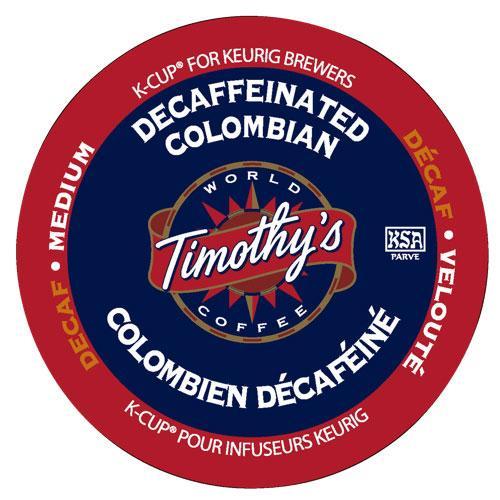 Timothy's Decaffeinated Colombian K-Cup® Pods 24ct