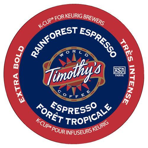 Timothy's Rainforest Espresso K-Cup® Pods 24ct